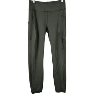 Lululemon Invigorate High-Rise Tight 25" Dark Olive Women's Size 6 EUC